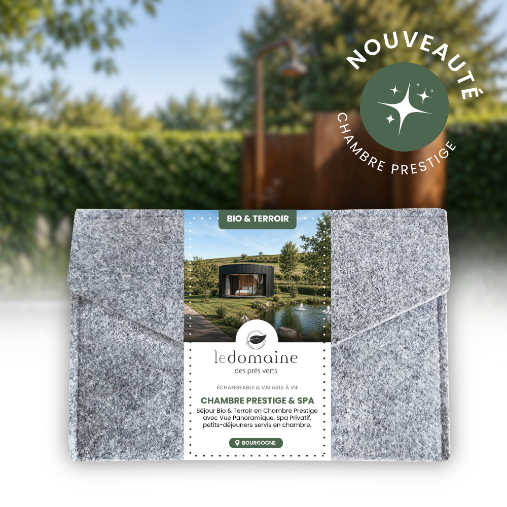 Coffret Cadeau • Séjour Bio & Terroir • Chambre Prestige avec Spa Privatif • [1 NUIT]