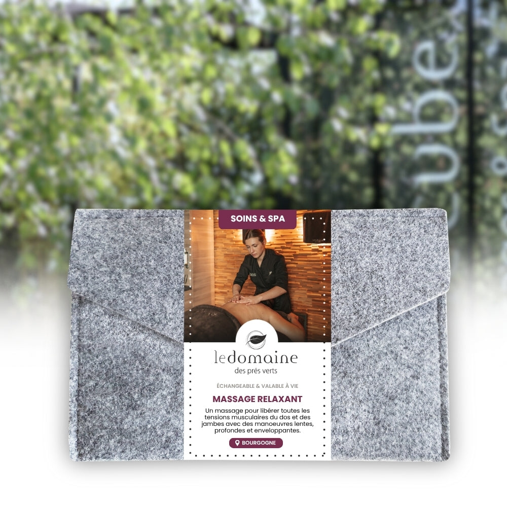 Coffret Cadeau • Massage Relaxant Dos & Jambes • 45 minutes