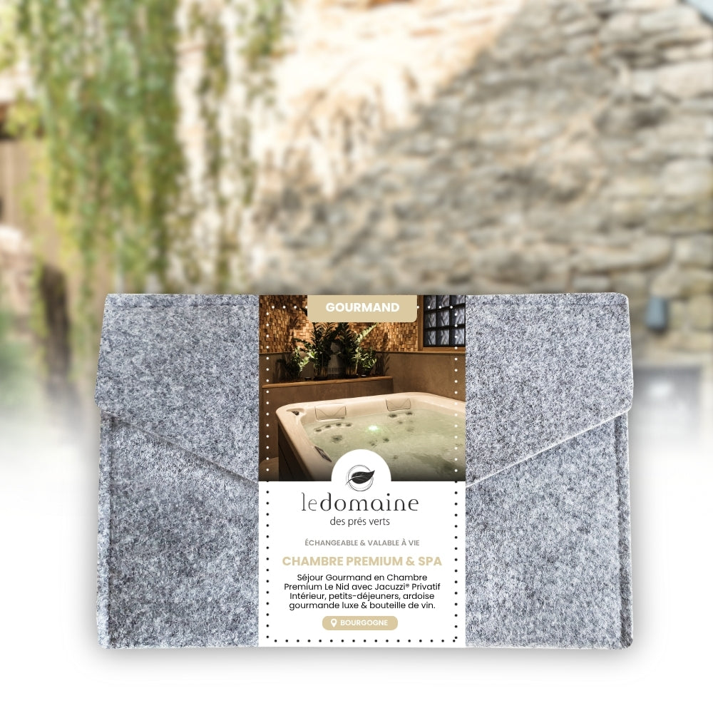 Coffret Cadeau • Séjour Gourmand au Nid avec Spa Privatif Intérieur • [1 NUIT]