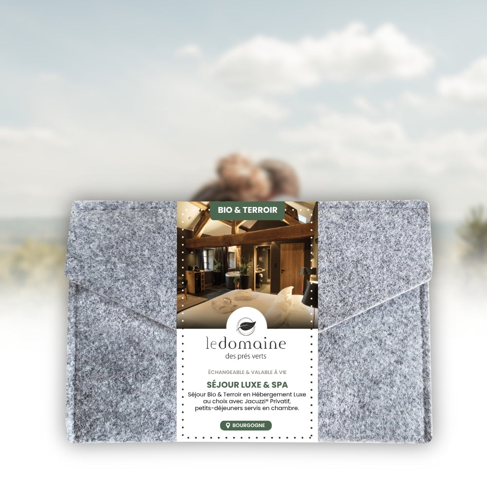 Coffret Cadeau • Séjour Bio & Terroir [1 NUIT] • Hébergement Luxe au Choix avec Spa Privatif