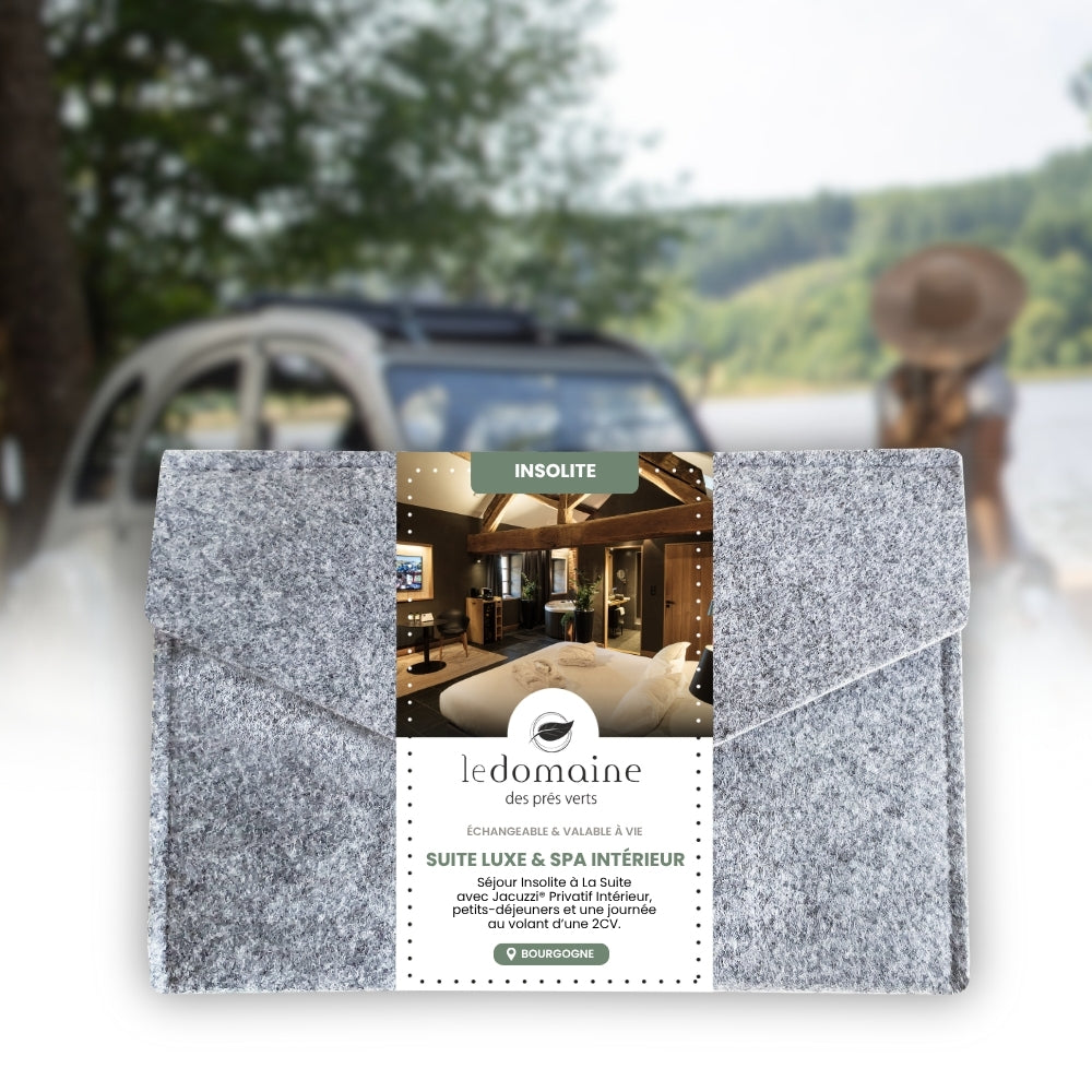 Coffret Cadeau • Séjour Insolite à La Suite avec Spa Privatif Intérieur & 2CV • [1 NUIT]