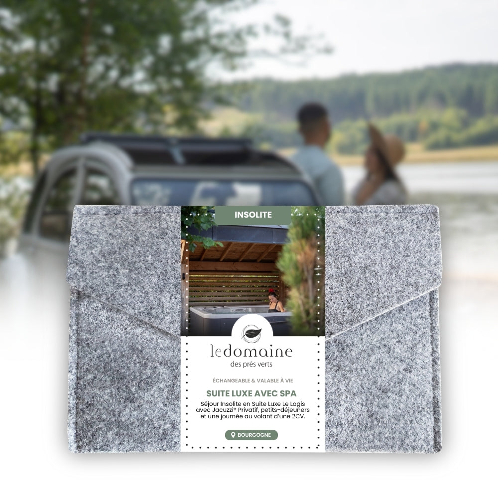 Coffret Cadeau • Séjour Insolite au Logis avec Spa Privatif & 2CV • [1 NUIT]