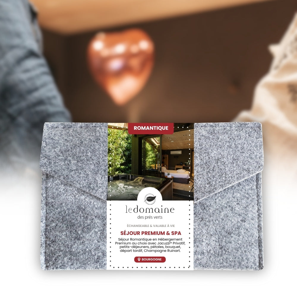 Coffret Cadeau • Séjour Romantique [1 NUIT] • Hébergement Premium au Choix avec Spa Privatif